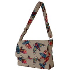 Tattoos Colorful Seamless Pattern Full Print Messenger Bag (l) by Amaryn4rt