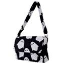 Ghost Halloween Pattern Full Print Messenger Bag (L) View1