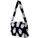 Ghost Halloween Pattern Full Print Messenger Bag (L) View2