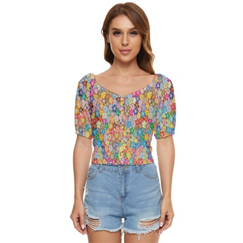 Sakura-cherry-blossom-floral Button Up Blouse by Amaryn4rt