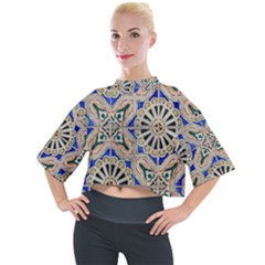 Ceramic-portugal-tiles-wall- Mock Neck T-shirt by Amaryn4rt