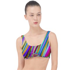 Multi-color Tangled Ribbons Background Wallpaper The Little Details Bikini Top by Amaryn4rt