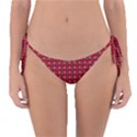 Snowflake Christmas Tree Pattern Reversible Bikini Bottoms View1