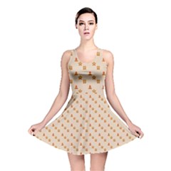 Christmas-wrapping-paper Reversible Skater Dress by Amaryn4rt