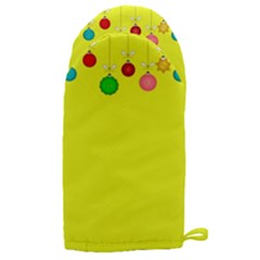 Christmas-bowls-garland-decoration Microwave Oven Glove by Amaryn4rt