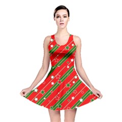 Christmas-paper-star-texture     - Reversible Skater Dress by Amaryn4rt