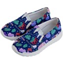 Colorful-funny-christmas-pattern Pig Animal Kids Lightweight Slip Ons View2