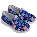 Colorful-funny-christmas-pattern Pig Animal Kids Lightweight Slip Ons View3