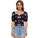 Sea-stars-pattern-sea-texture Button up blouse View1