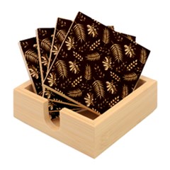 Animals Galaxy Space Bamboo Coaster Set by Amaryn4rt