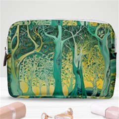 Nature Trees Forest Mystical Forest Jungle Make Up Pouch (medium) by Pakjumat