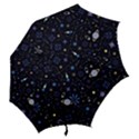 Starry Night  Space Constellations  Stars  Galaxy  Universe Graphic  Illustration Hook Handle Umbrellas (Small) View2