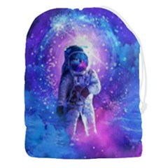 The Cosmonaut Galaxy Art Space Astronaut Drawstring Pouch (3xl) by Pakjumat