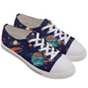 Space Galaxy Planet Universe Stars Night Fantasy Women s Low Top Canvas Sneakers View3