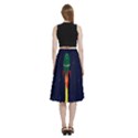 Rocket Halftone Astrology Astronaut A-Line Full Circle Midi Skirt With Pocket View4
