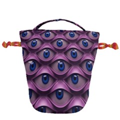 Artistic Eye Psychedelic Drawstring Bucket Bag by Modalart