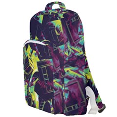 Artistic Psychedelic Abstract Double Compartment Backpack by Modalart