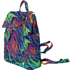 Color Colorful Geoglyser Abstract Holographic Buckle Everyday Backpack by Modalart