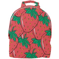 Texture Sweet Strawberry Dessert Food Summer Pattern Mini Full Print Backpack by Sarkoni