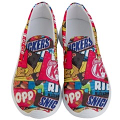 Pop Art Food Cute Patterns Men s Lightweight Slip Ons by Sarkoni