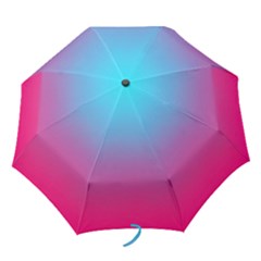 Blue Pink Purple Folding Umbrellas by Dutashop