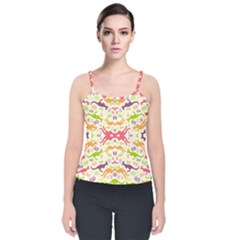 Kangaroo Velvet Spaghetti Strap Top by Dutashop