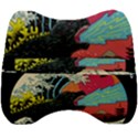 Retro Wave Kaiju Godzilla Japanese Pop Art Style Velour Head Support Cushion View2