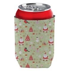 Christmas Pattern Christmas Tree Santa Can Holder by Sarkoni