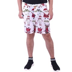 Christmas Characters Pattern Men s Pocket Shorts by Sarkoni