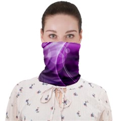 Purple Abstract Merry Christmas Xmas Pattern Face Covering Bandana (adult) by Sarkoni
