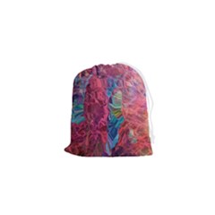 Blend 10-11 Liquify I Vibrance Drawstring Pouch (xs) by kaleidomarblingart