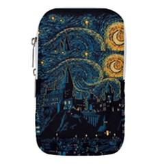 Castle Starry Night Van Gogh Parody Waist Pouch (small) by Sarkoni