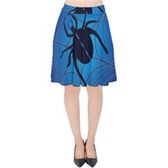 Spider On Web Velvet High Waist Skirt by Amaryn4rt