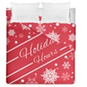 Winter Holiday Hours Duvet Cover Double Side (Queen Size) View2