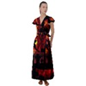 Horror Zombie Ghosts Creepy Flutter Sleeve Maxi Dress View1