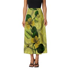 Flower Blossom Classic Midi Chiffon Skirt by Sarkoni
