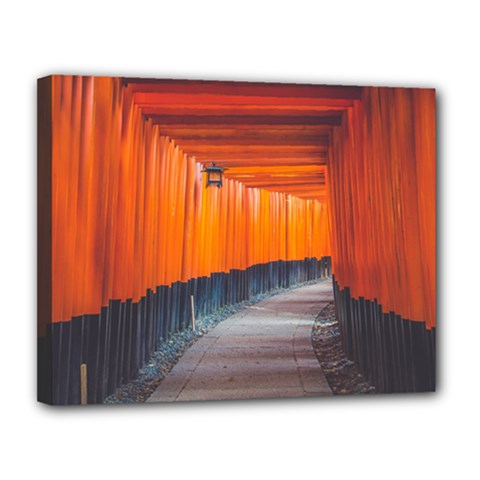 Architecture Art Bright Color Canvas 14  X 11  (stretched) by Amaryn4rt