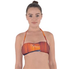 Architecture Art Bright Color Tie Back Bikini Top by Amaryn4rt