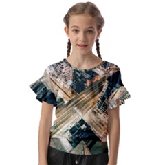 Architecture Buildings City Kids  Cut Out Flutter Sleeves by Amaryn4rt