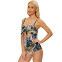 Architecture Buildings City Knot Front One-Piece Swimsuit View2