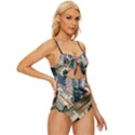 Architecture Buildings City Knot Front One-Piece Swimsuit View3
