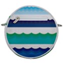 Water Border Water Waves Ocean Sea Crossbody Circle Bag View2