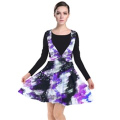 Abstract Canvas Acrylic Digital Design Plunge Pinafore Dress by Amaryn4rt