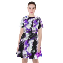 Abstract Canvas Acrylic Digital Design Sailor Dress by Amaryn4rt