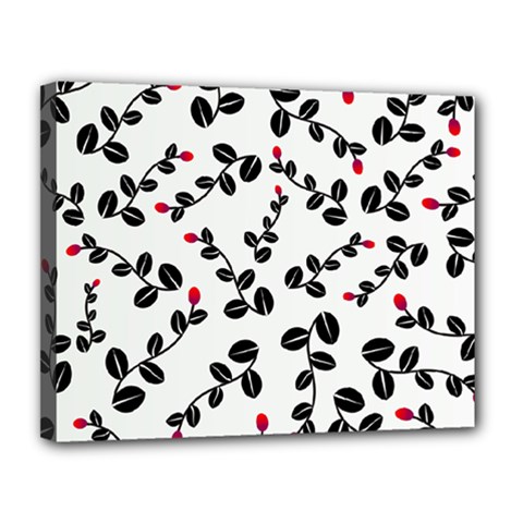 Pattern Flower Design Background Canvas 14  X 11  (stretched) by Ravend