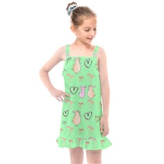 Pig Heart Digital Kids  Overall Dress by Ravend