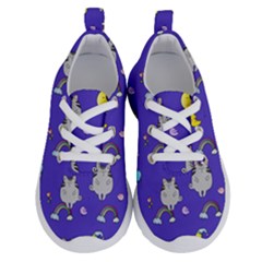 Cat Texture Pattern Seamless Rainbow Running Shoes by Ravend