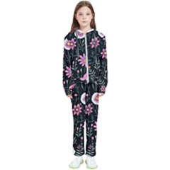 Flowers Pattern Kids  Tracksuit by Ravend