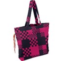 Cube Square Block Shape Creative Drawstring Tote Bag View2