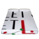 Let s Get Lit Christmas Jingle Bells Santa Claus Fitted Sheet (King Size) View1